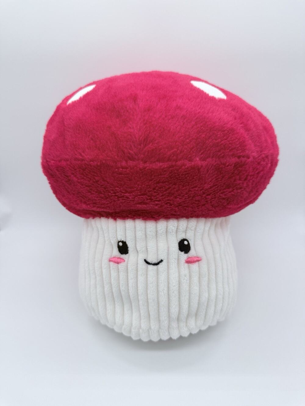 Smoochy Pals Mushroom Red Soft Squishy Plush Rare Linzytoys 12"
